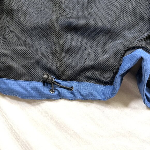 GERRY Hooded Full zip jacket XXL Blue/Black Light Weight - Picture 5 of 10